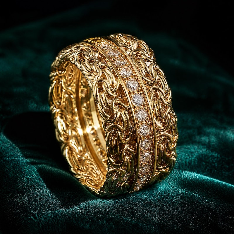 Cocktail Rng Matte Gold Cocktail Ring - Etsy UK