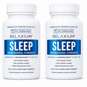 Relaxium Suplemento para Dormir 60 Cápsulas Veganas | Suporte para um Sono de Força Profissional | Bem-estar Noturno