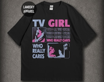 T-Shirt mit TV-Girl-Motiv, Vintage-Indie-Pop-T-Shirt, verträumtes Lo-Fi-Grafik-Shirt, Geschenkidee für Alternative-Musik-Fans