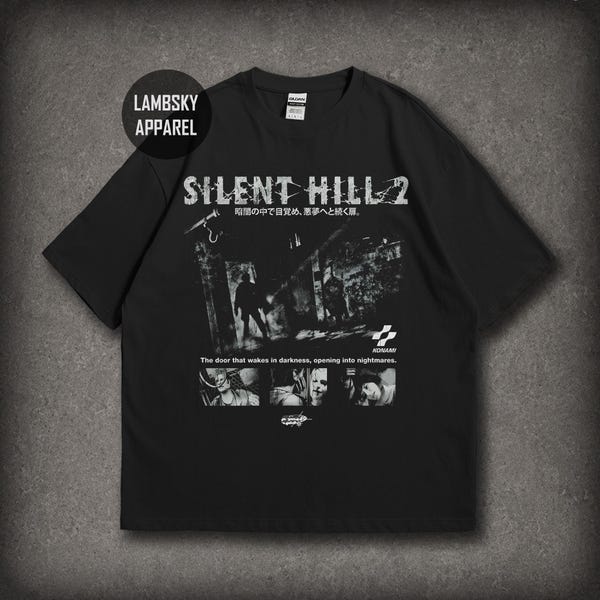 Silent Hill Tee, Foggy Town Horror Tee, Industrial Monster Graphic Shirt, Retro Survival Gaming T-Shirt, Dark Gamer Gift