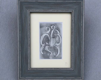 Octopus in Pewter Repousse