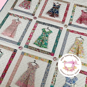 Liberty Dresses Quilt PDF Sewing Pattern