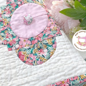 Sallieann Liberty Flower Quilt PDF Download Sewing Pattern