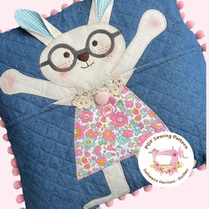 Liberty Bunny Cushion PDF Download Sewing Pattern