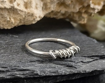 anxiety ring meditation sterling 925 for girl women unisex