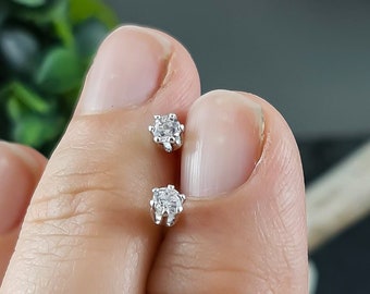 gemstone studs, cubic zircon earrings studs, diamonds earrings, birthstone earrings, solitaire earrings, garnet eaarings, amethyst earrings