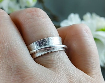 925 sterling silver anxiety meditation ring for women unisex