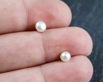 white pearl studs, silver studs with pearls, white freshwater pearls, natural pearl studs, baby earrings, white pearl earrings, pearl studs