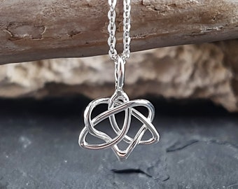 Sister celtic knot pendant, celtic knot, celtic jewelry, 925 silver knot necklace, sisterhood jewelry, sister hood pendant, sister pendant