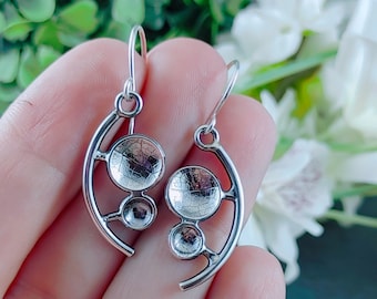 Sterling 925 silver Planet Earrings for women