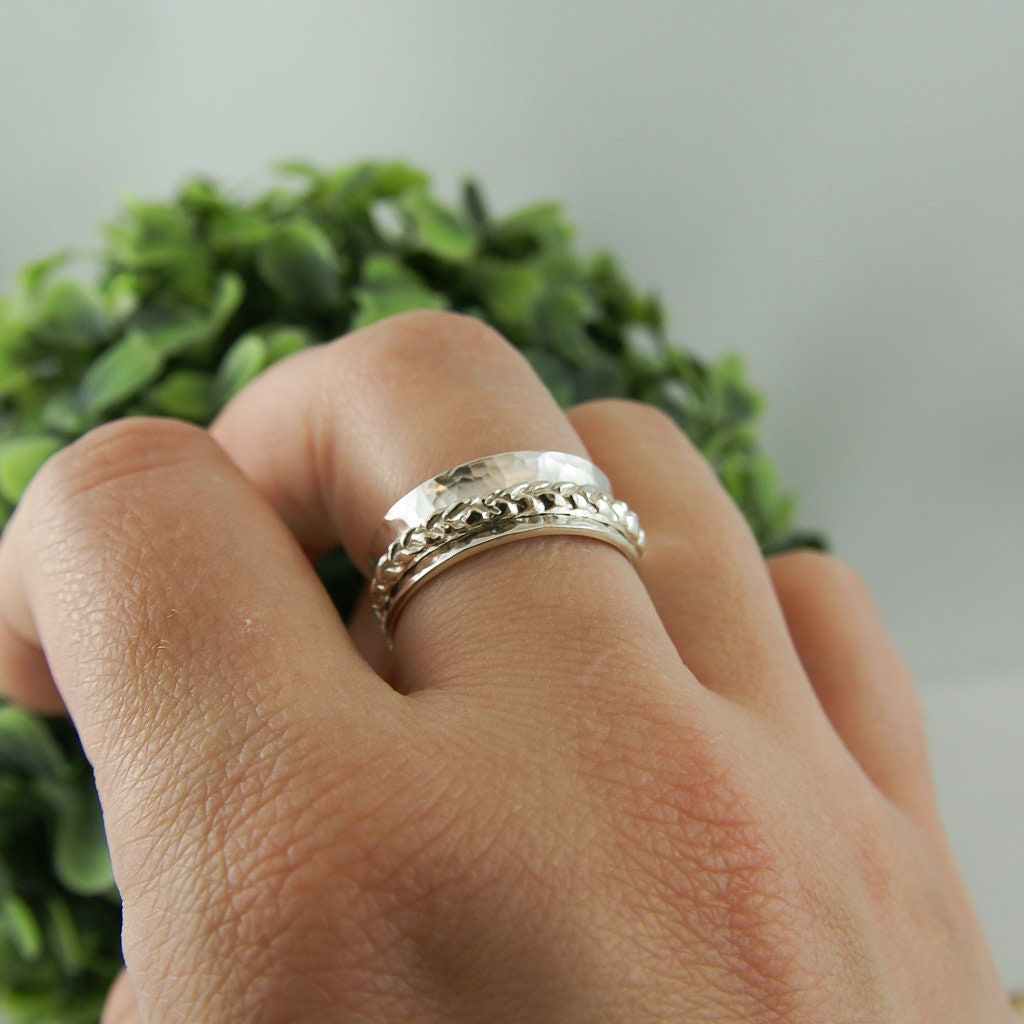 Bague Bohémienne en Cristal pour la Méditation