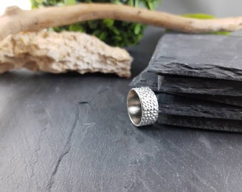 Sterling Silver Stingray Ring, wedding ring, engagement ring, women silver ring, 925 silver ring, hammered ring, made in montreal, ring,