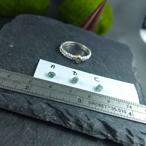 Bague De Mariage En Argent Sterling 925 Certifiée En Aquamarine Bleue