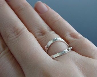 Sterling Silver Petal Ring