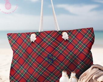 Red Tartan Plaid Tote Bag, Scottish Shoulder Bag - Etsy 日本