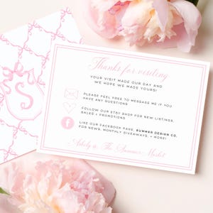 Pink Coquette Bows Journal, Personalized Hardcover Journal, Watercolor Monogram Crest Notebook image 9
