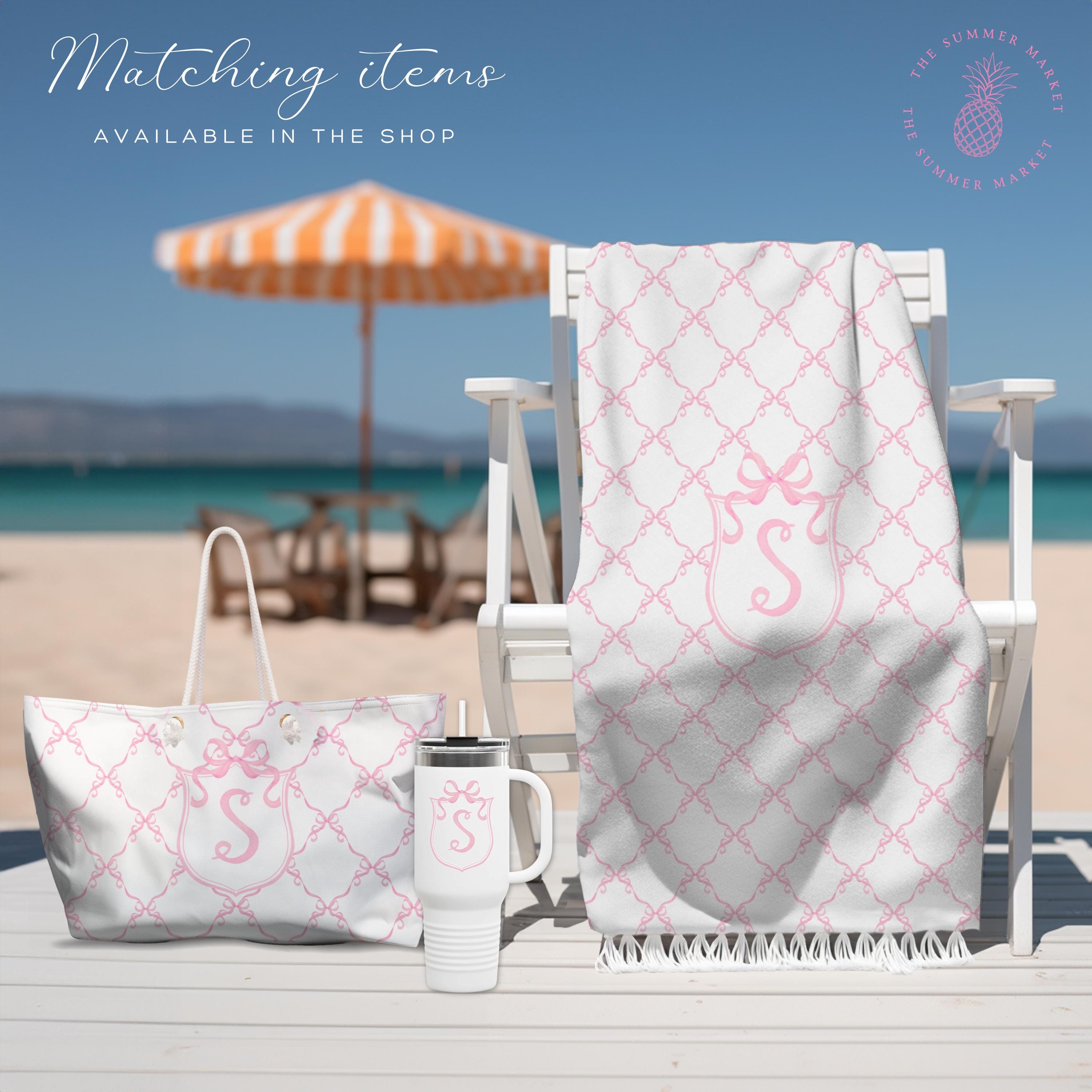 Coquette Asciugamani Da Cucina Alla Moda Con Fiocchi Rosa – 40,6 X 61 Cm – Tessuto A Nido D'Ape – Regalo Per Ragazze
