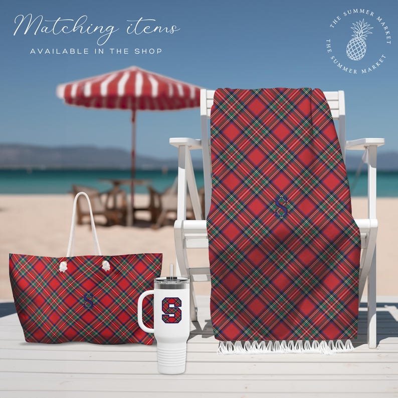 Royal Stewart Tartan Gift Wrap, Plaid Wrapping Paper, Christmas Decor image 5