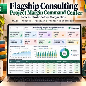 Consulting Project Margin Command Center | Profit Forecasting Dashboard (Excel Template)