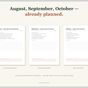 Fall Garden Planner Printable PDF, Autumn Planting Calendar, Last Frost Countdown, Fall Sowing Schedule, Harvest Log, US Letter A4 Download image 3
