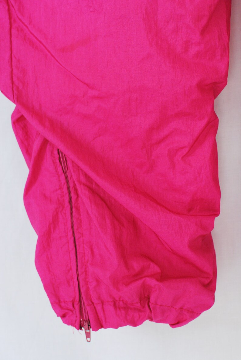 Vintage Parachute Pants // Hot Pink Track Suit Pant // | Etsy