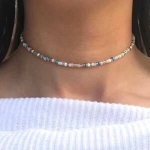South Beach Beaded Choker,dainty Choker, Trendy Jewelry, Beach Vibe ...
