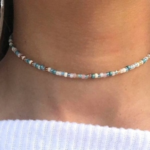 South Beach Beaded Choker,Dainty Choker, Trendy Jewelry, Beach Vibe, Choker, Bohemian Jewelry, Beach Choker, Summer