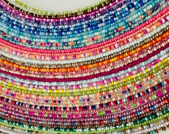 Dainty Seed Bead Chokers, Seed Bead Necklaces, Summer Jewelry,  Bohemian Necklace, Summer Beaded Choker