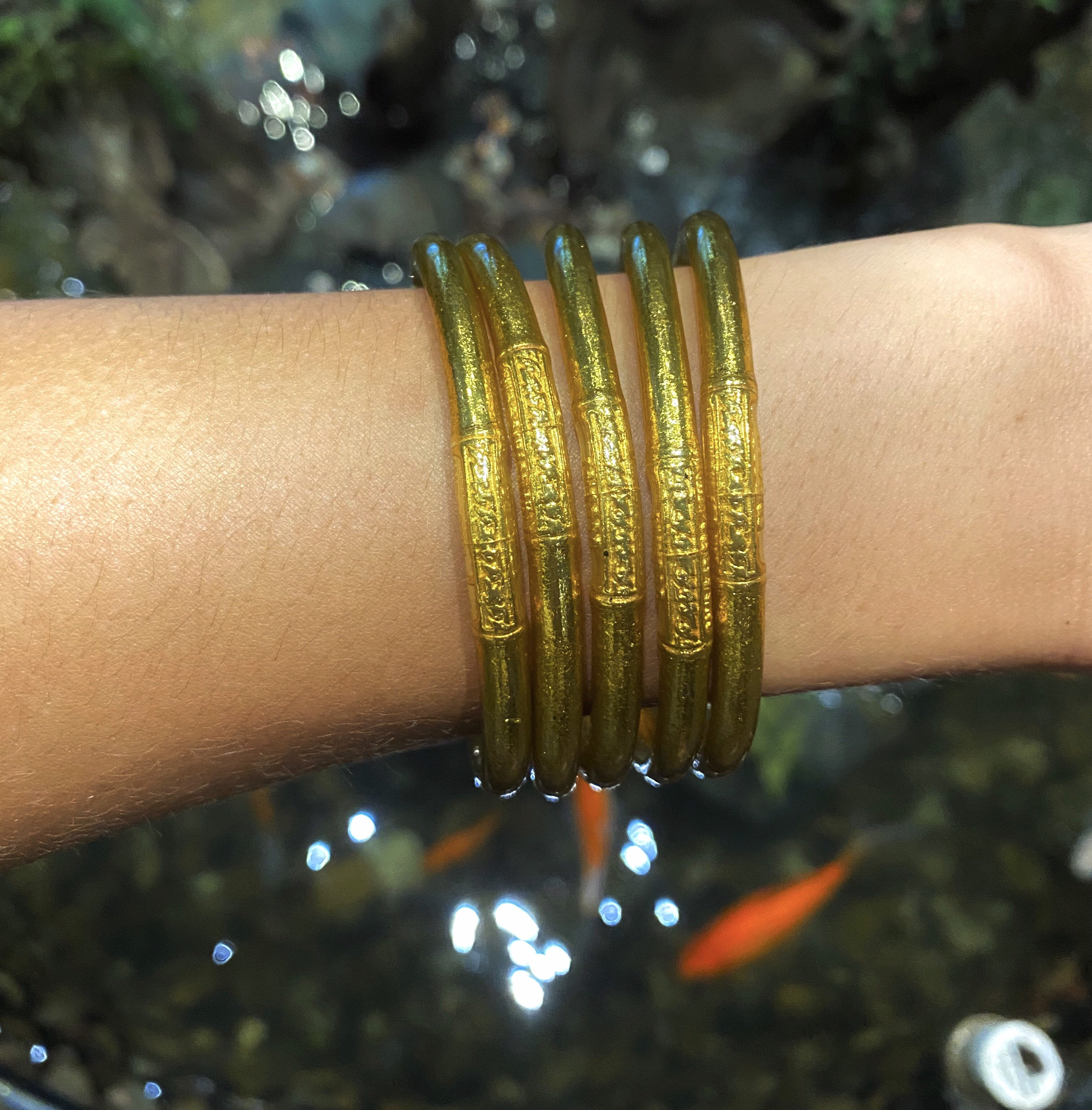Buddha Bangles 24k gold thai temple bangles mantra love and Etsy