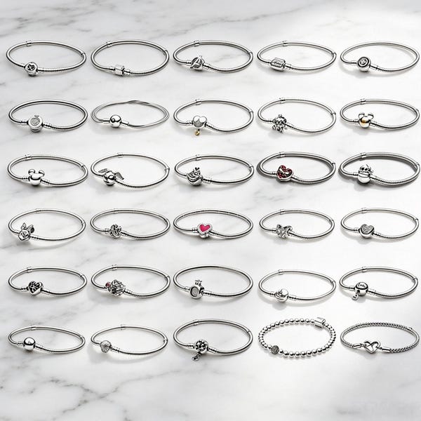 Armband aus 925er Sterlingsilber mit Cartoon-Perlen: Kürbiskutsche, Cartoon-Tiere, Armbänder der Kronenserie, personalisierter Schmuck, Geschenk für sie.