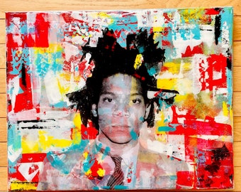 Basquiat Andy Warhol Picasso Street Art Pop Art Brooklyn New York Modern Urban Crown Beyonce Jay Vintage 27 club Portrait Wall Art Gift