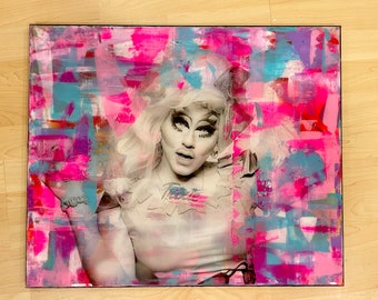 TRIXIE Rupaul Drag Race Drag Show LGBTQ gay Katya  Pop Art Portrait Wall Art Gift Decor Canvas