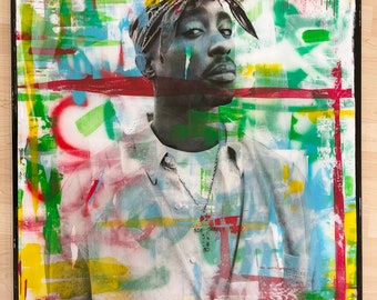 Tupac 2pac Biggie East Coast West Coast Pac Thug Life Snoop Snoop dog Rap HipHop Old School Pop Art Portrait Wall Art Gift Decor Canvas