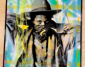 Basquiat Andy Warhol Picasso Street Art Pop Art Brooklyn New York Modern Urban Crown Beyonce Jay Vintage 27 club Portrait Wall Art Gift