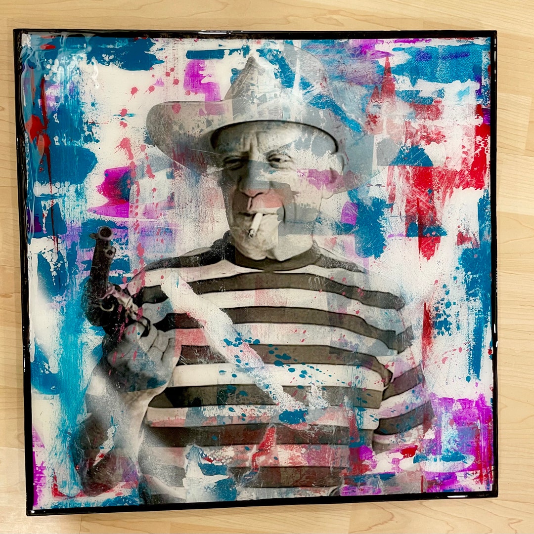 Picasso Pablo Spanish Warhol Basquiat Dahli Pop Art Portrait Wall Art