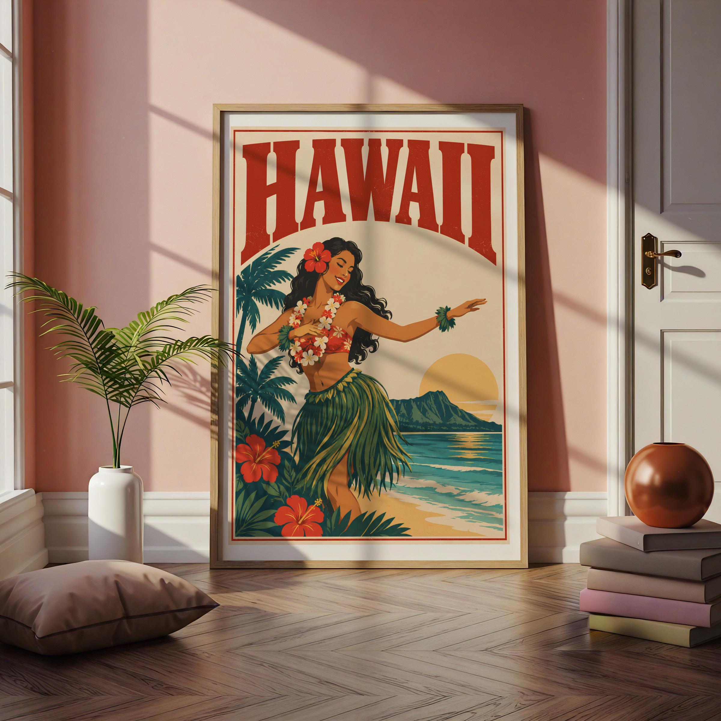 Hawaiian airlines vintage poster - Etsy 日本