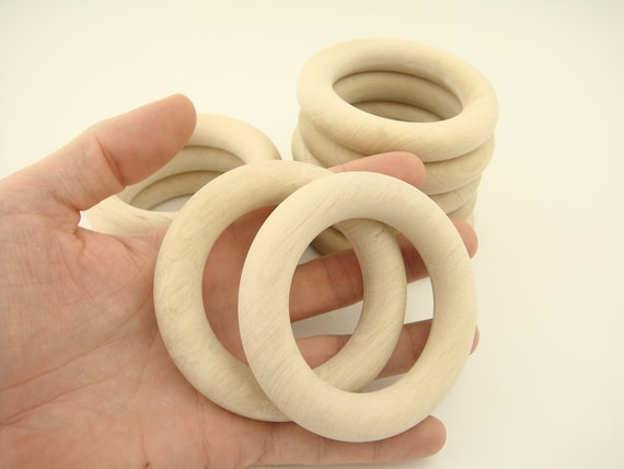 organic wooden teething rings