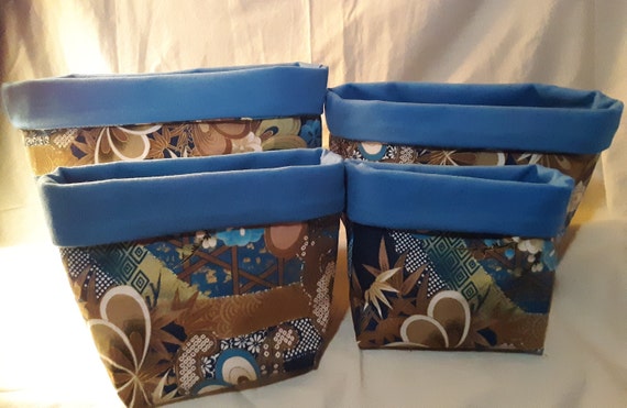 Fabric basket organizers set of 4