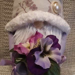 Lavender Spring Gnome/shelf sitter