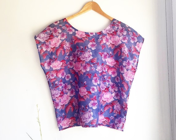 Pink Rose Tee in Cotton Silk