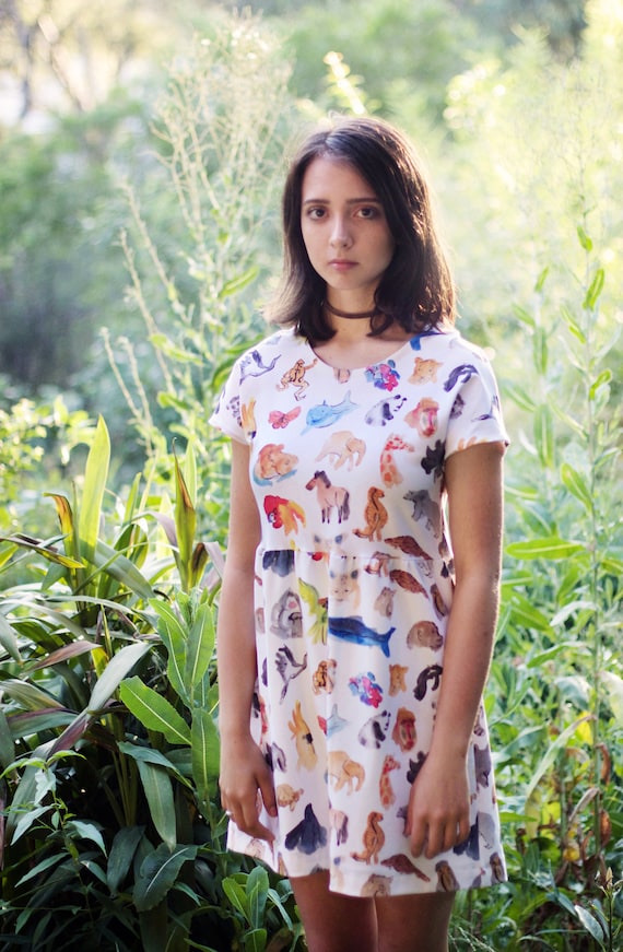 Endangered Dress in Organic Cotton Jersey.