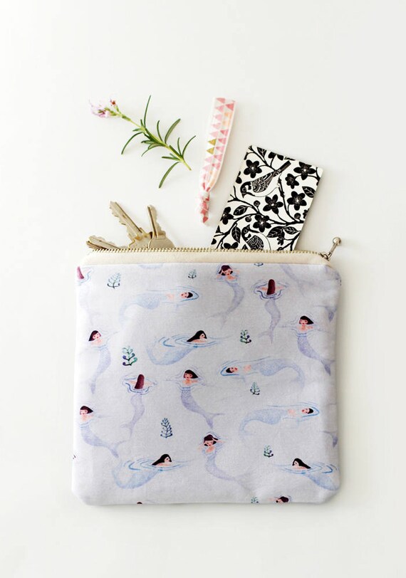 Tiny Mermaid Makeup Case / Soft Pouch