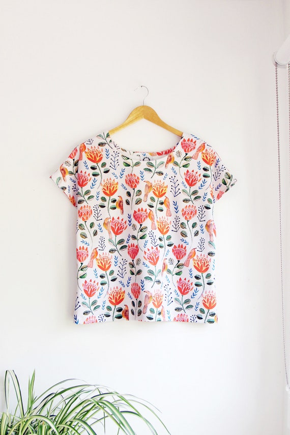 Protea Garden Tee in Organic Cotton Jersey.