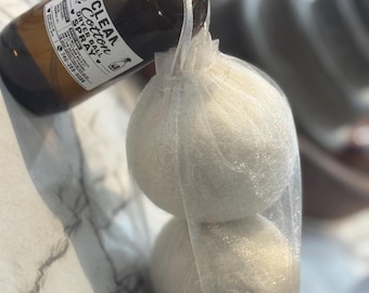 Dryer ball spray