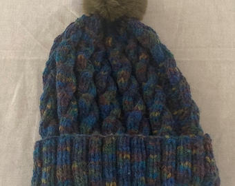 Adults Knitted Cable Hat