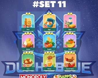 Monopoly GO SET 11 All Stickers Available Happy Harvest Album - Fast Delivery!