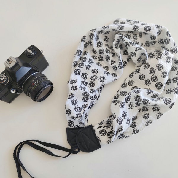 Scarf Camera Strap Camera Scarf Strap Moonlight Camera Strap Fabric Camera Strap Photography Prop Camera Accessories White