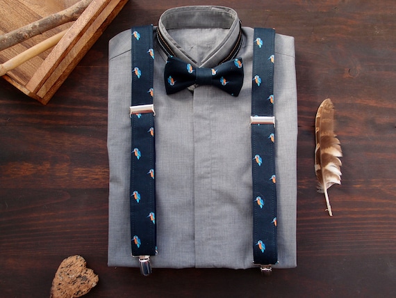 2 Pièces Bretelles Avec Paillettes Aargent Noeud Papillon Paillettes - Foto 6