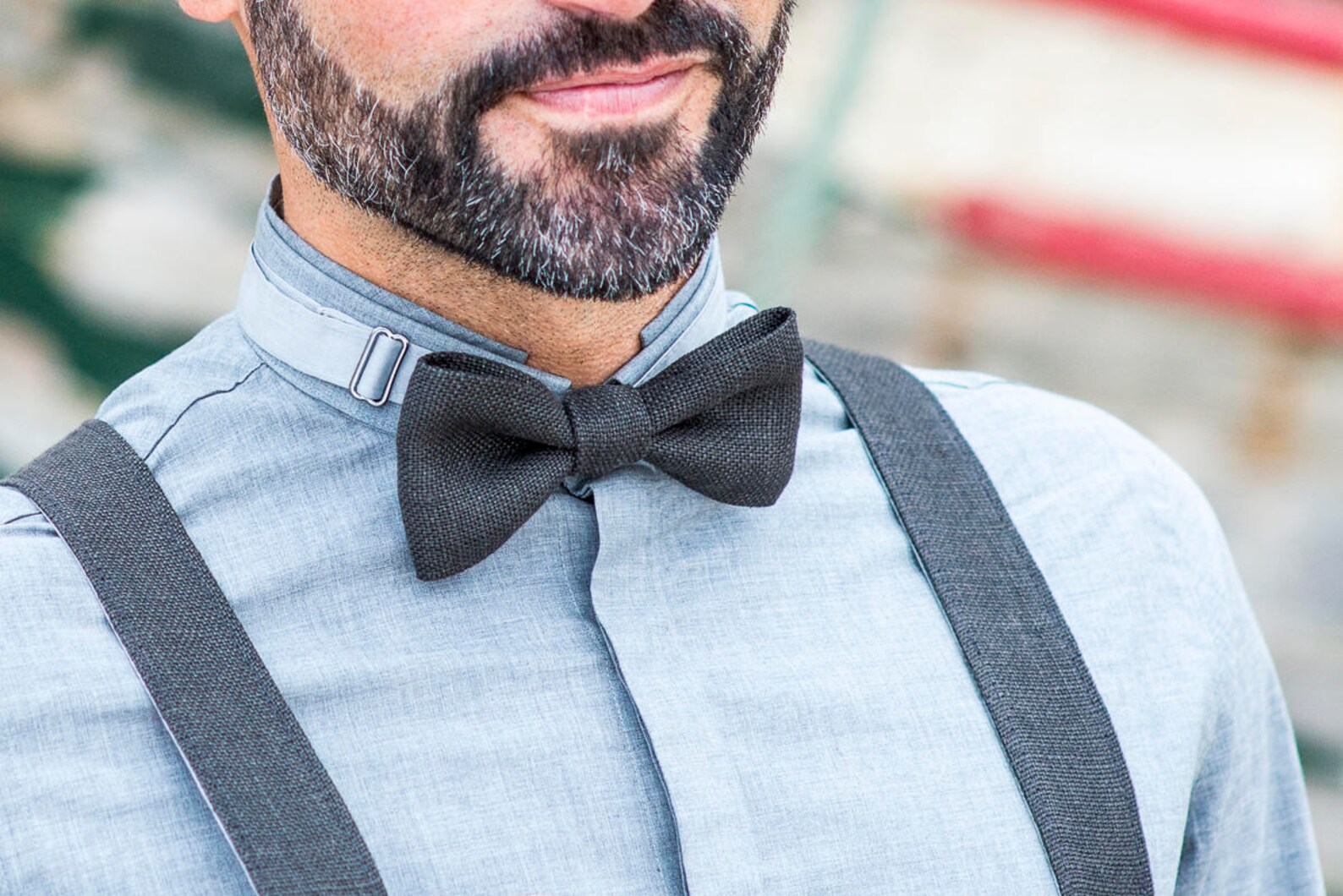 mens tie and suspenders