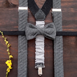Great Description About Grey Bow Tie And Suspenders